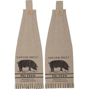 Sawyer Mills Pig Feed Kitchen Towels